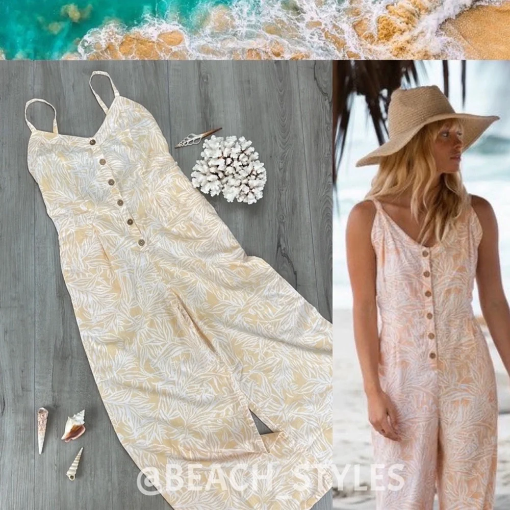 🌴🔆ROXY- SOFT LANDING PRINTED JUMPSUIT🔆🌴 - Picture 1 of 16